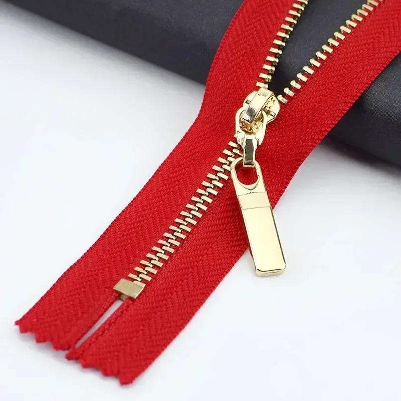 5/10Pcs 3# 15-30cm Close-end Metal Zippers Purse Handbag Zip Closure Decor Zipper for Clothes Pocket Zips DIY Sewing Accessory