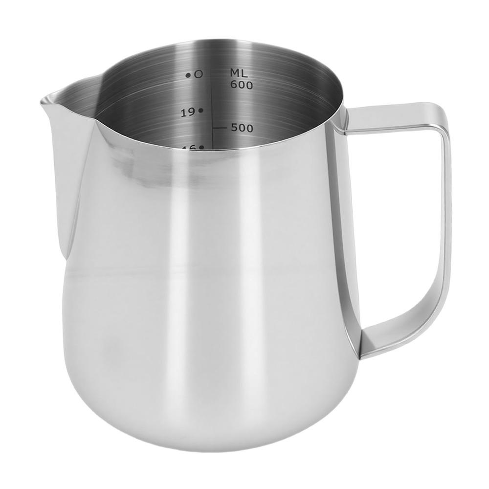 Anti-Drip Spout Latte Art Pitcher 304 Stainless Steel Milk Steaming Pitcher  For Hot Chocolate