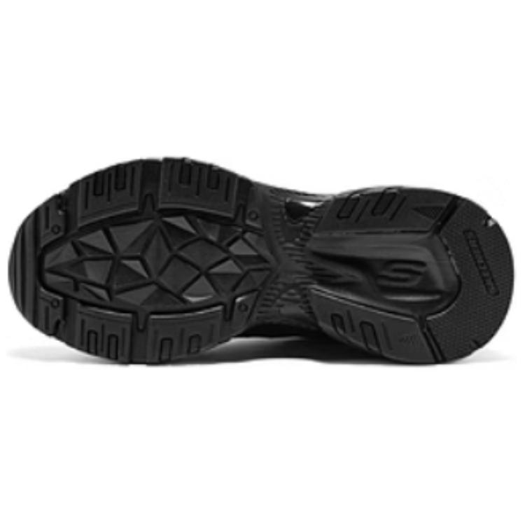 Skechers Stamina V2 Dlites Retro Fashion Breathable Rebound High-Top Running Shoes Women Sneakers Black 168023-BBK