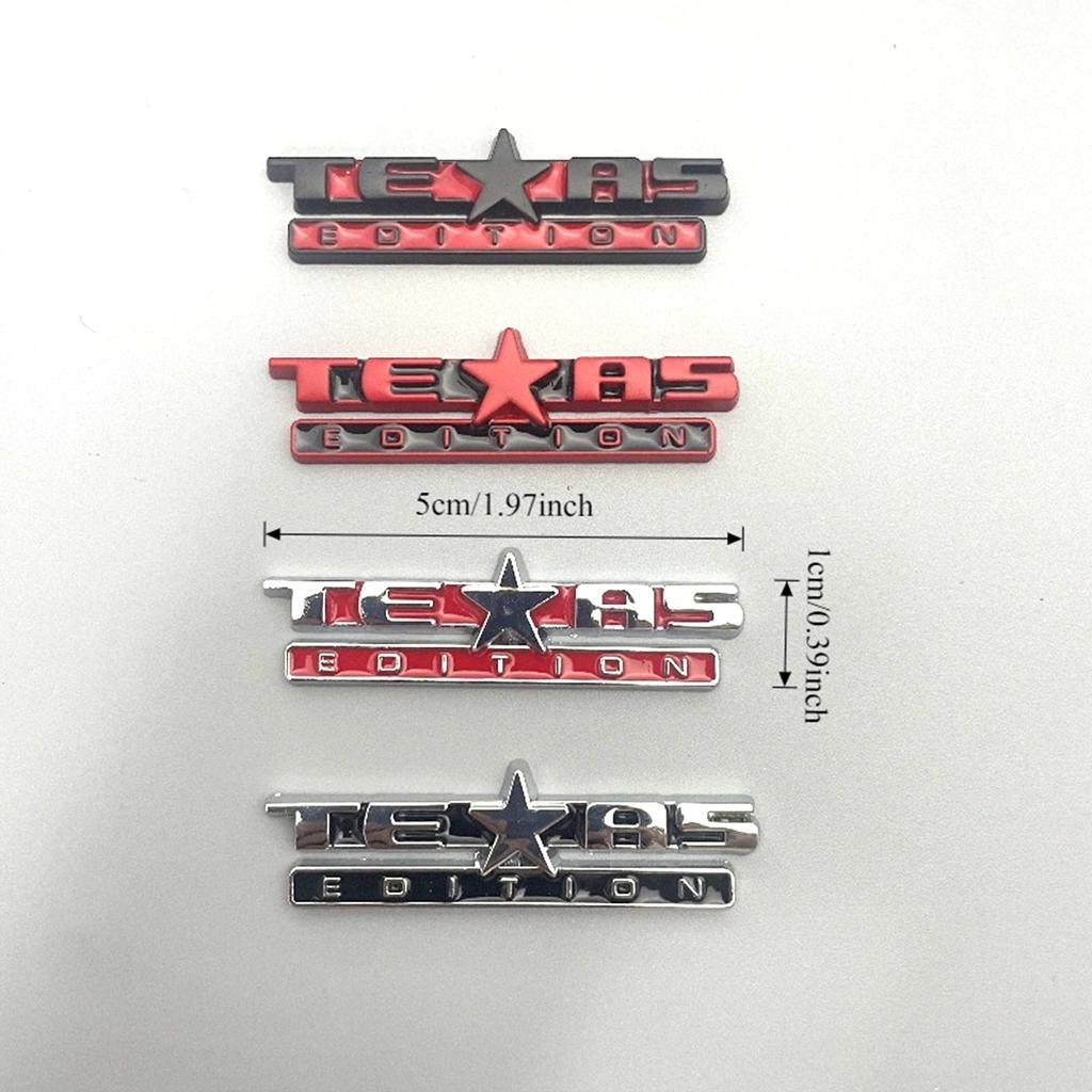 Texas Edition Emblem Dashboard Console Badge for Rubicon Compass Steering Wheel Emblem Interior Car Stickers Central Control Emblem
