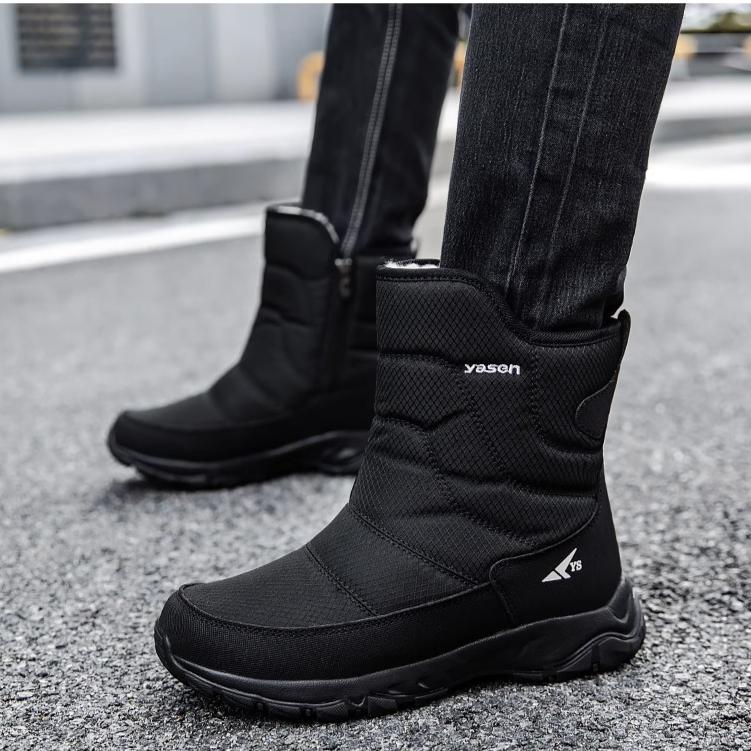 Women's Platform Snow Boots Winter Warm Waterproof Ankle Booties With Fur Lined Comfortable Walking Shoes Non-Slip Outdoor Mid-Calf Boots for Women