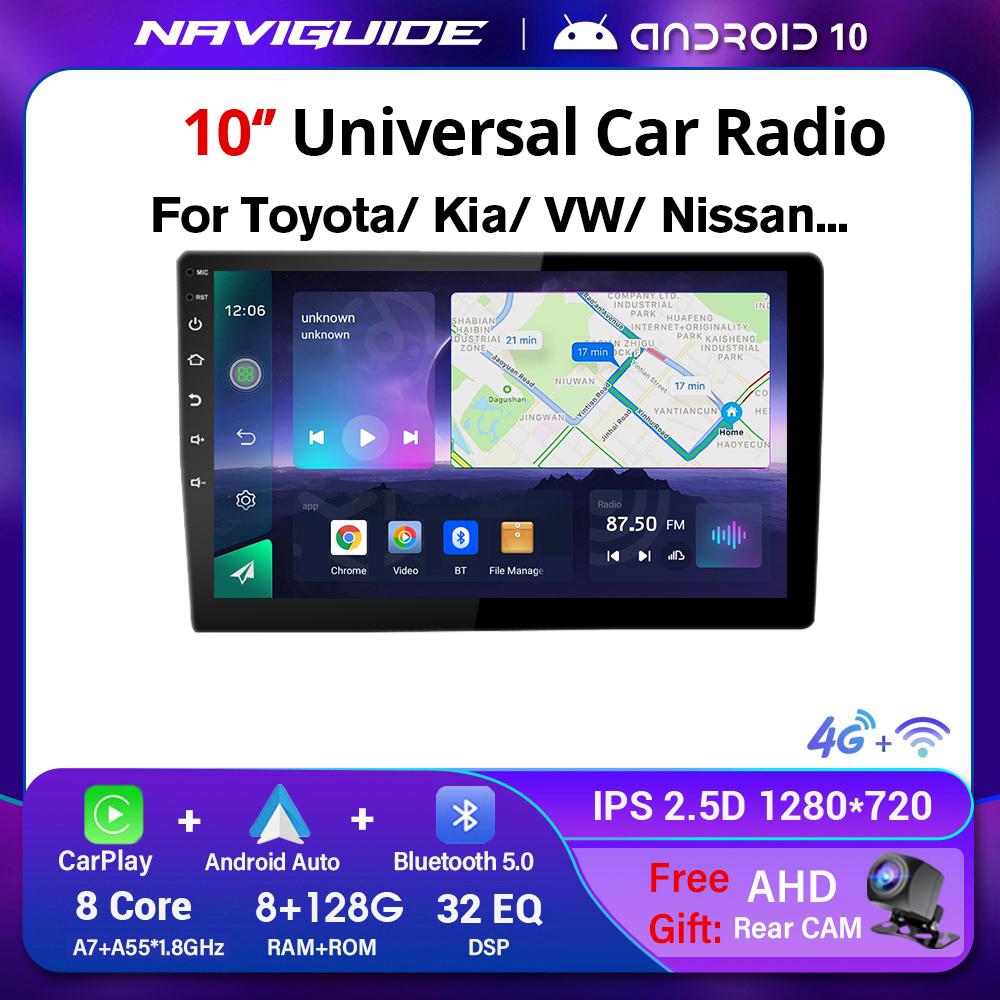 2Din 9/10 Inch Android System Universal Car Radio For Toyota Honda VW Nissan Kia Hyundai Carplay GPS BT Multimedia Player NO DVD
