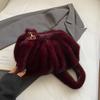 Premium Soft Pleated Cloud Bag Fashion Faux Fur Luxury Handbags For Lady Crossbody Bag Exquisite Evening Bag Women's Shell Bag