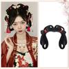 Chinese Style Hanfu Wig Headband Vintage Headwear Retro Hair Chignon Ancient Hanfu Wig  Photography