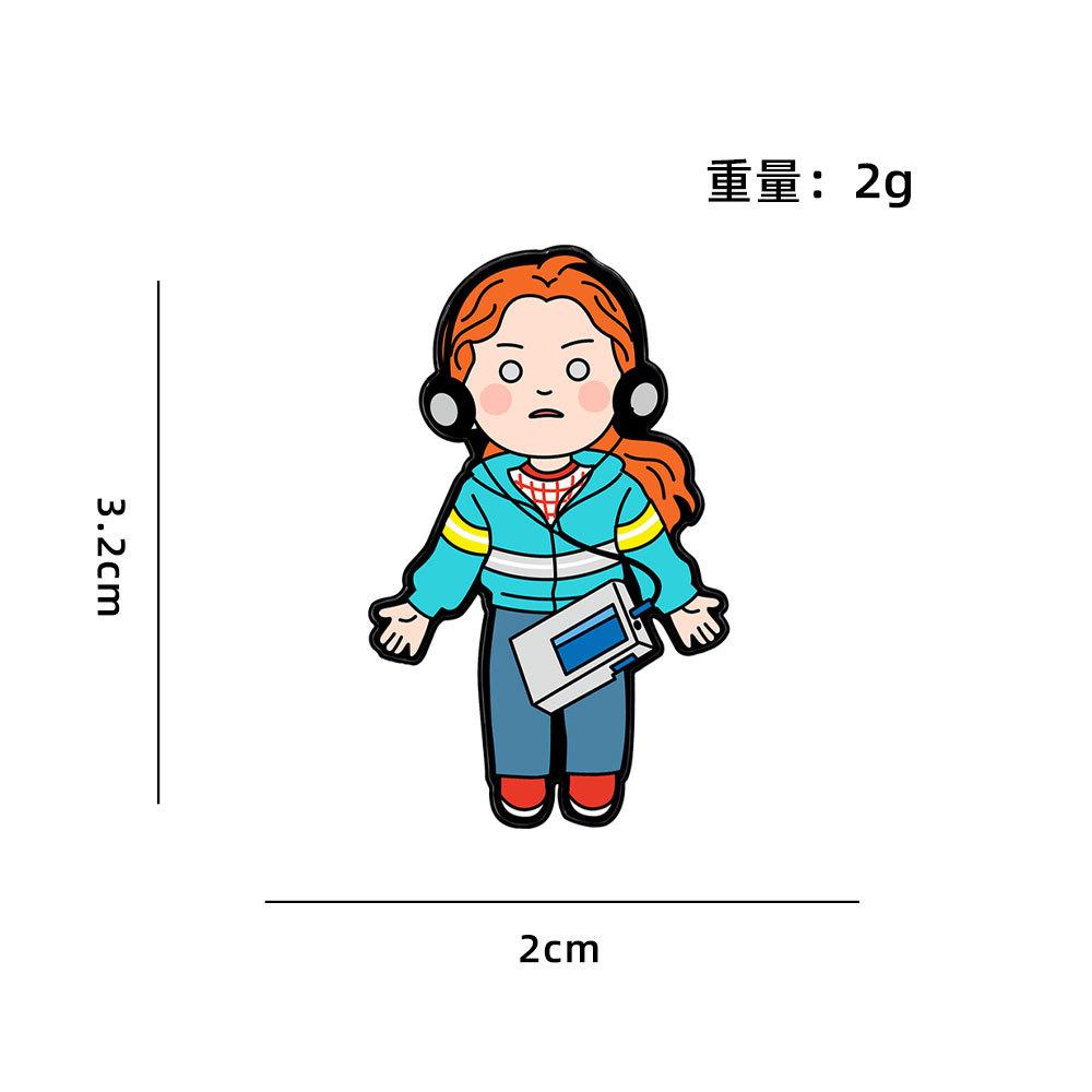 Мультяшная Аниме Странные Дела Металлическая Значок Креативный Кино и Телевизионные Персонажи Странные Дела Милый Брошь
