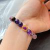 Natural Amethyst Tiger'S Eye Stone Purple Ghost Bracelet Bracelet.