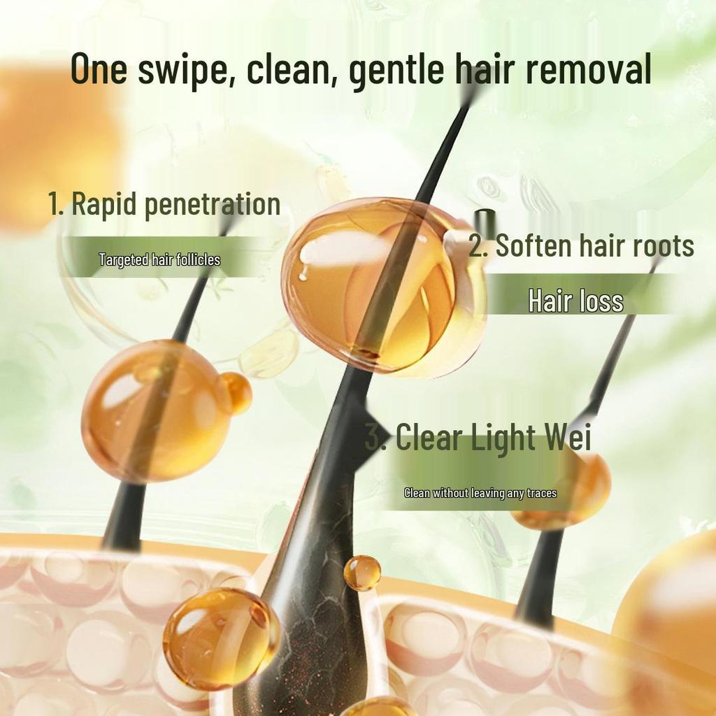Crema Depilatoria Delicata Non Irritante Ya Ping - Lenisce, Ritarda la Ricrescita dei Peli ed è Ideale per Pelli Delicate e Secche.