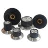 1 pièce Bouton d'effet pour pédale à tige 6 mm Accessoires DIY Dessus chromé Bouton d'amplificateur de guitare vintage Bouton avec indication flèche