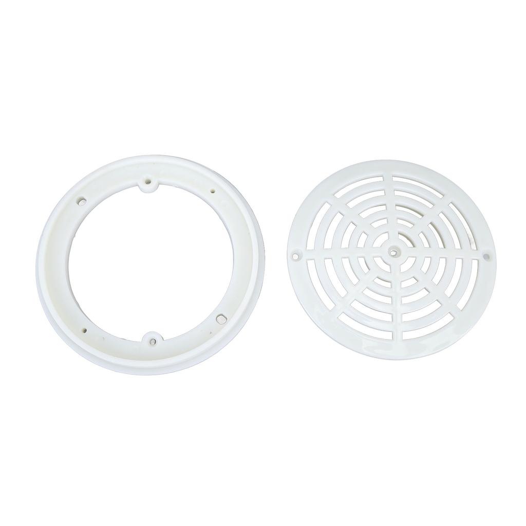 Pool Main Drain Cover, Premium Plastic Circular Design for Effective , with Ergonomic Drainage Fitting, for Inground Swimming Pools Replacement