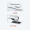 AUFGW1 3D Metal New Rline Car Front Grill Rear Trunk Emblem Decals for Volkswagen VW GTI CC Touran Golf 4 5 7 Jetta MK6 Passat Scirocco
