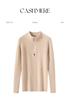 Women's Cashmere Half-High Collar Zipper Pullover Sweater - Autumn & Winter Collection