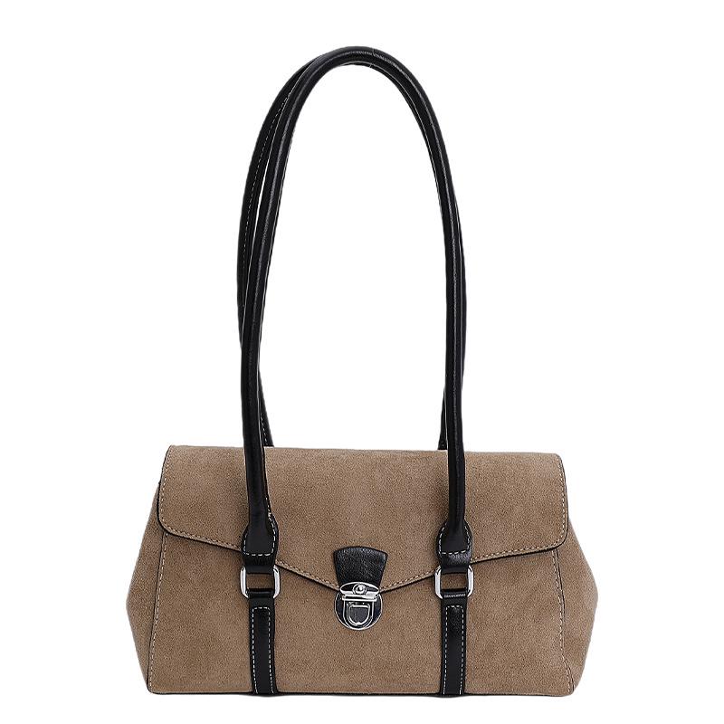 

Korean-Style Retro Women s Shoulder Bag: Niche Design, Trendy Underarm, Versatile Commuter Tote хаки