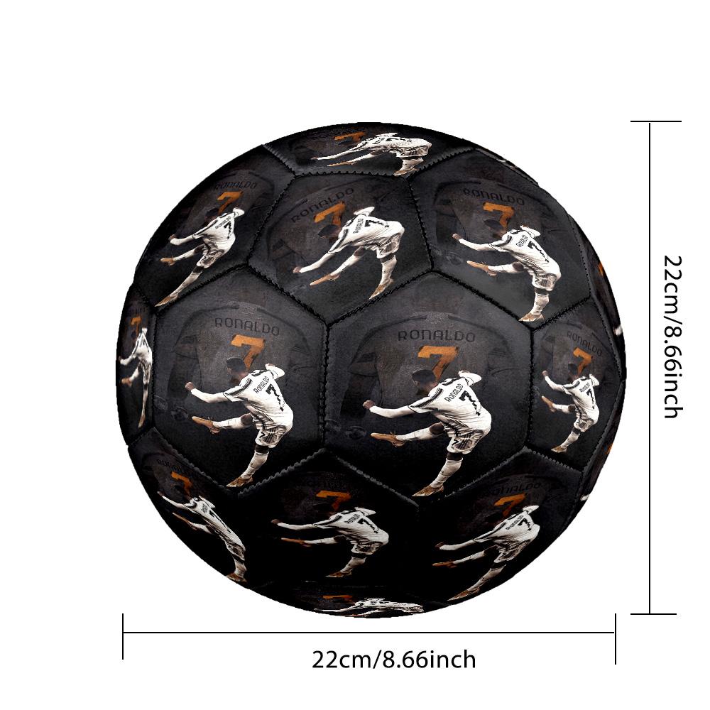 Cristiano Ronaldo Cr7 Ego Dominates Vision Size 5 Soccer Football Machine-Stitched Indoor/Outdoor Universal Football Perfect Commemorative Gift for So