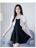 Women's Summer Sun Protection Chiffon Lace Bolero Jacket - Short Sleeve Shawl Top