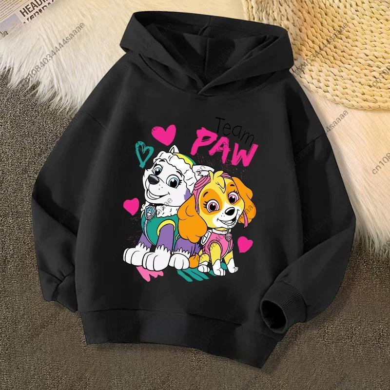 2026 Autumn Winter PAW Patrol On Patrol Casual Print Hoodie for Kids Toddler Boys Girls Casual Pullover Sweatshirt Soft Cozy Top