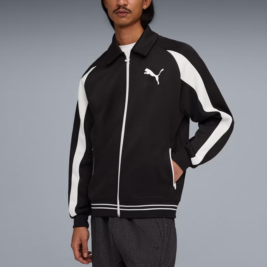 Puma FW25 T7 Relaxed Track Jacket 'Black White' Men's 636801-01