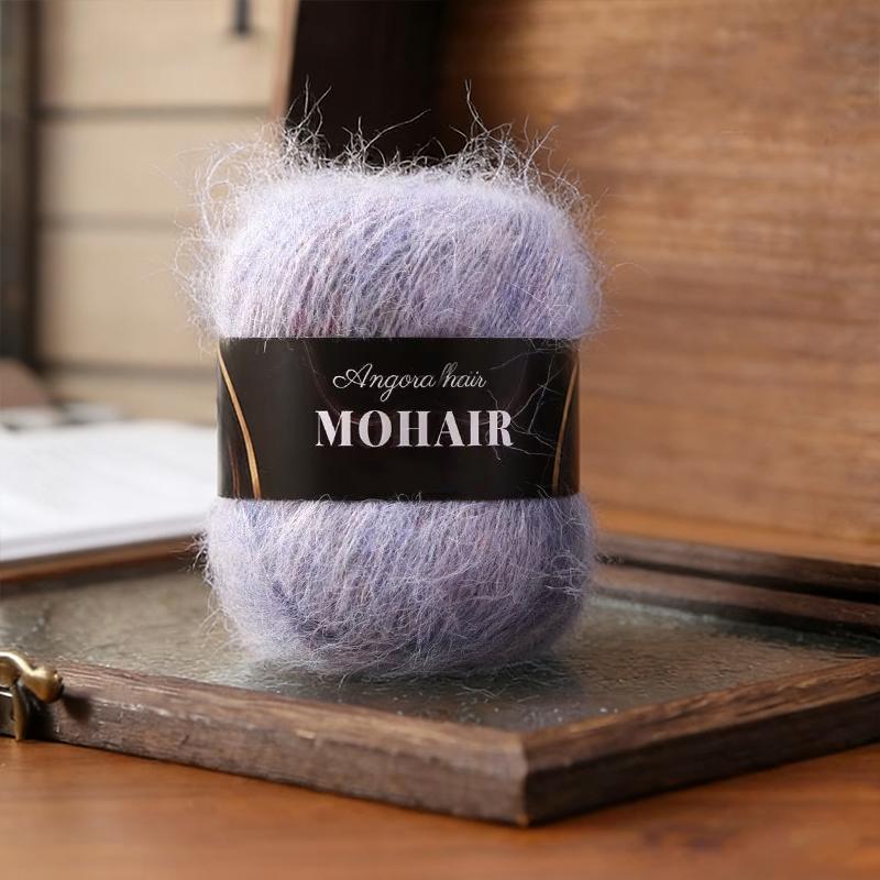 25g/Ball Soft Winter Hand Knitting Material DIY Alpaca Mare Fur Ball Warm Plush Chunky Mohair Yarn Scarf Luxury