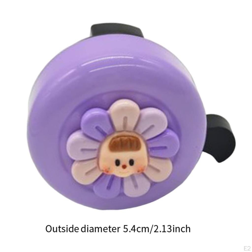 Beautiful Bike Alarm Children's Bell Parts Flower Pattern Aluminum Round Electric Mountain