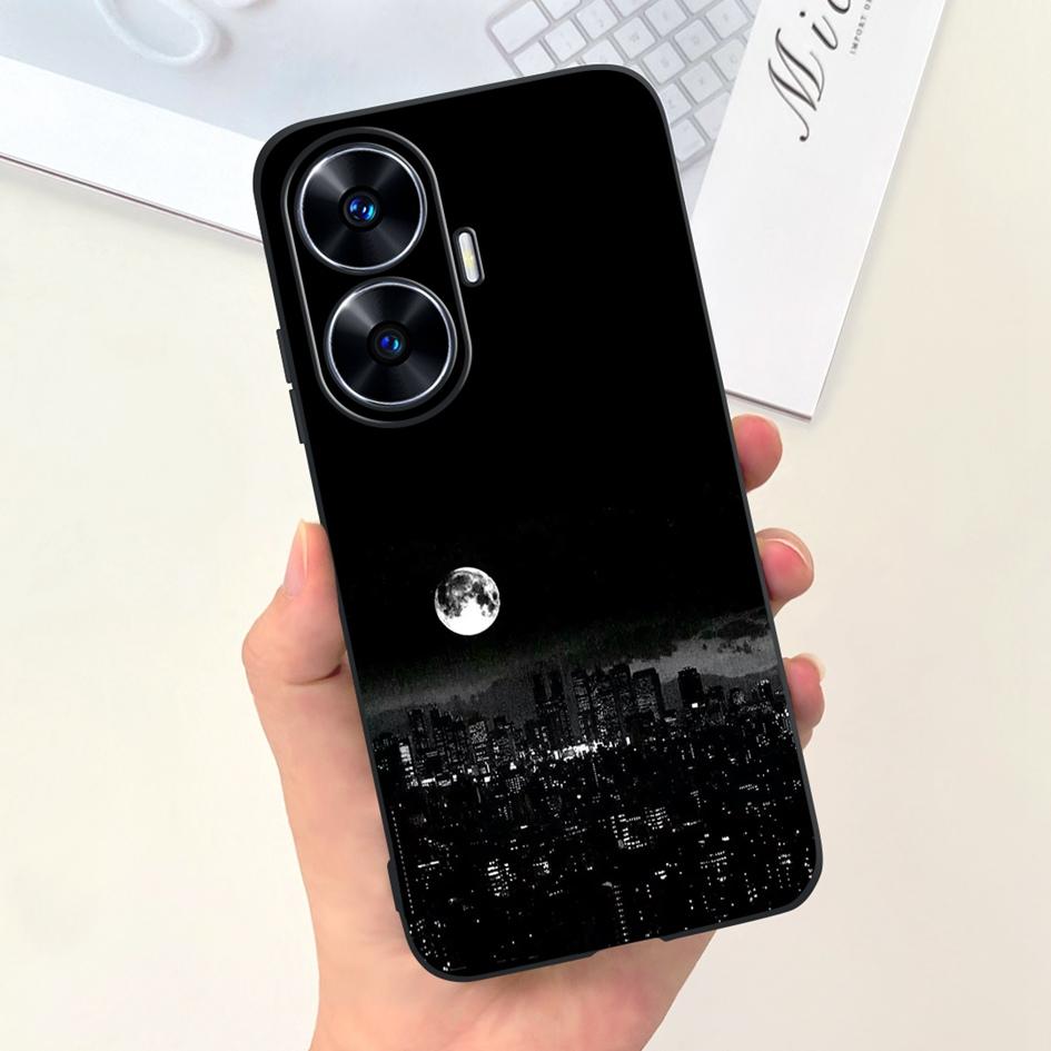Per Custodia OPPO Realme C55 Carino Astronauta Cover Morbida in Silicone Posteriore per Realme C55 RMX3710 C 55 Real me C55 Custodia