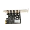 PCI E to USB Expansion Card Hub 4 USB2.0 Ports Support Hot Plug Internal USB Hub for Win 10 8 7 for Linux for OS X