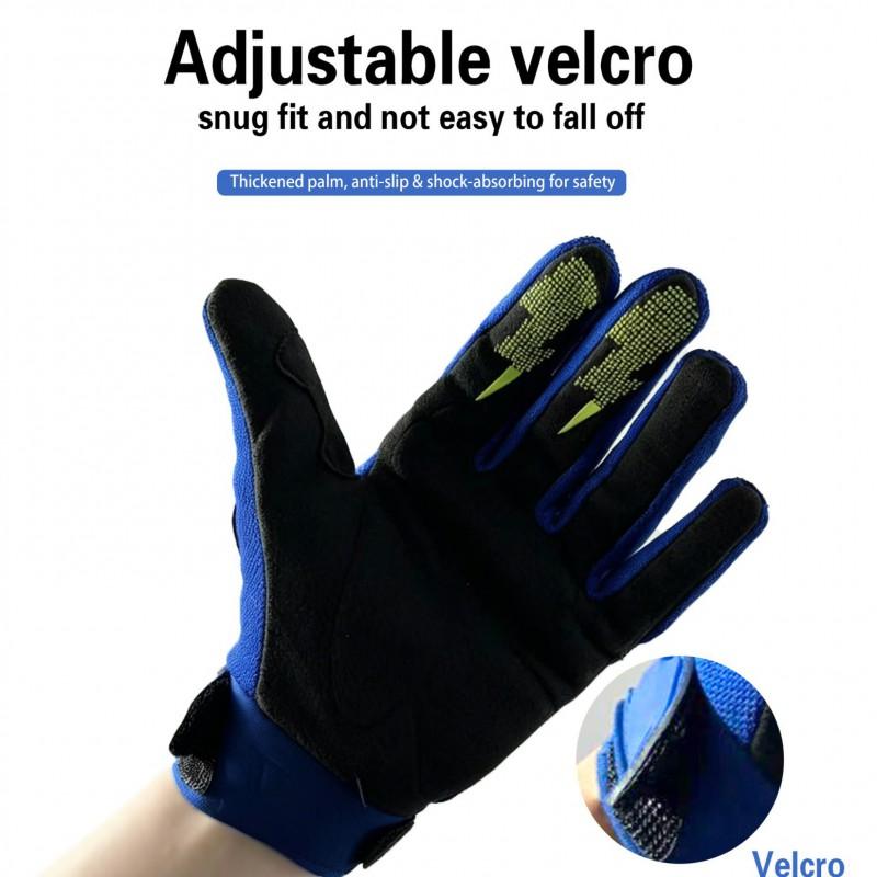 Kids Full Finger Cycling Gloves Outdoor Hiking Climbing Sports Protective Bicycle
