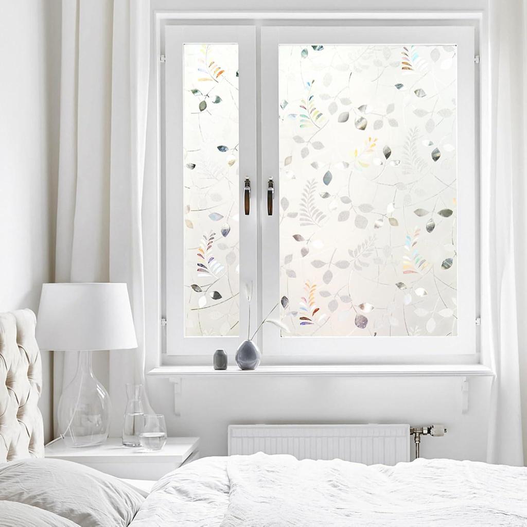 Mattierte elektrostatische Sichtschutzfolie für Badezimmer/Fenster/Glastür