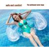 New Sequin-Backrest Floating Water Lounger Inflatable Bed