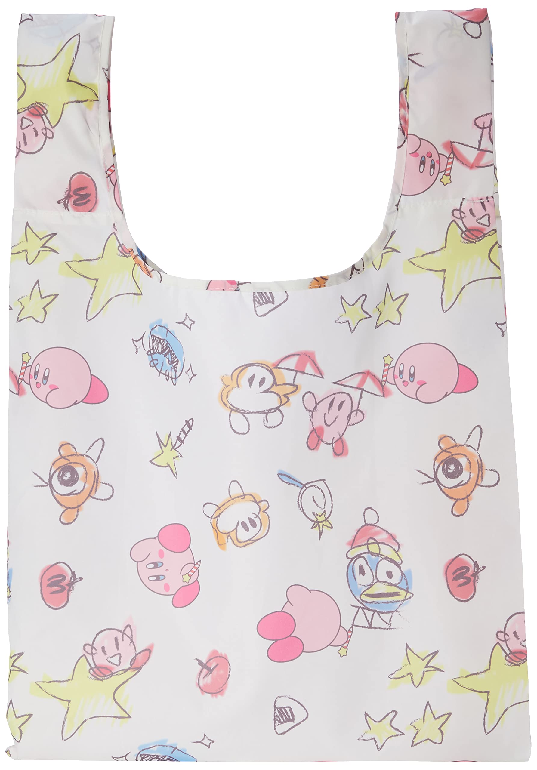

Marushin Eco Kirby of the Doodle Made with Recycled 4585007500 Bag, Nintendo, Stars, Kirby, Polyester,