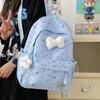 Schoolbag Schoolbag Junior High School Girls Girl Heart Atmosphere Polka Dot Bow Versatile High Value Female Student Backpack High School