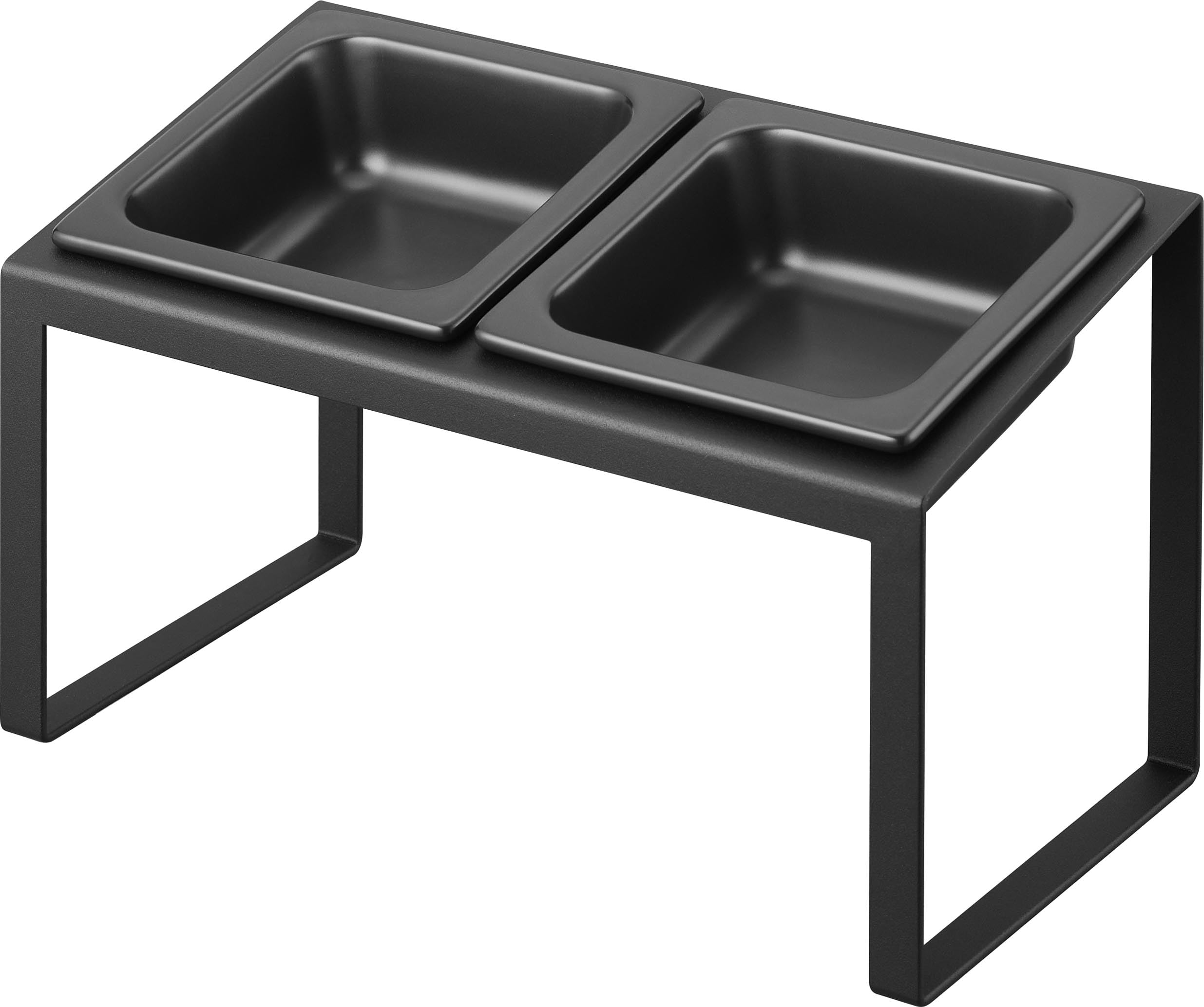 

Yamazaki Tower Pet Food Bowl Stand Angled High W29 x x Pet Food Model 10038 Set, Type, Black, Dimensions D15.5 H17.6cm, Easy-to-Eat, Bowl, чорний