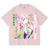 230 g/m² 100% Baumwolle Demon Slayer V102 Mitsuri Druck Unisex Schweres Baumwoll-T-Shirt