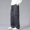 Overalls men's spring and autumn new ins trendy brand multi-pocket casual pants fashionable loose large size straight trousers