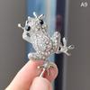 Funny Luxury Full  Frog Brooches For Women Unisex Party Wedding Gifts Cartoon Animal Brooch Pins Jewelry Dropshipping