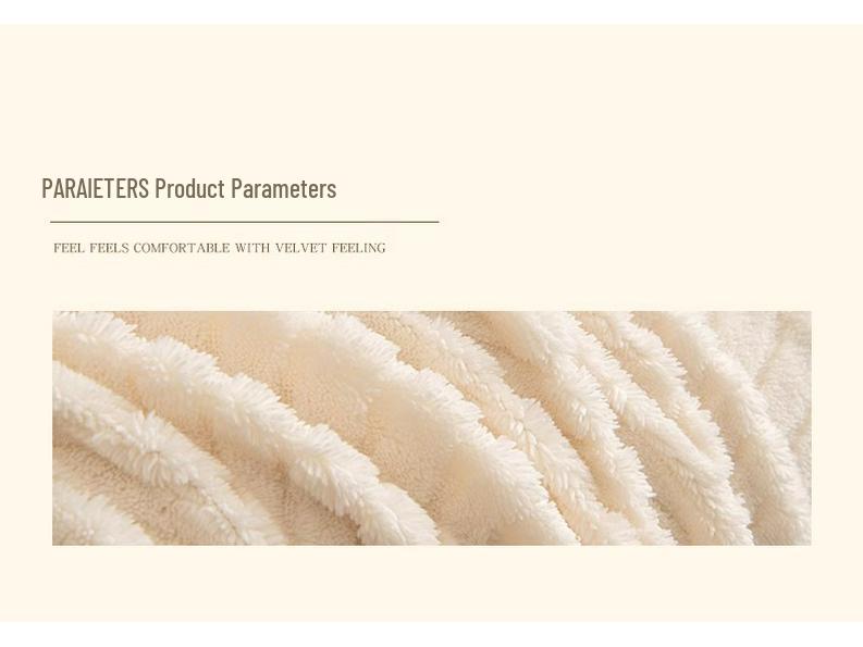Cream Plush Sofa Wrap: One-Piece Cushion Cover & Warm Blanket for Autumn/Winter.
