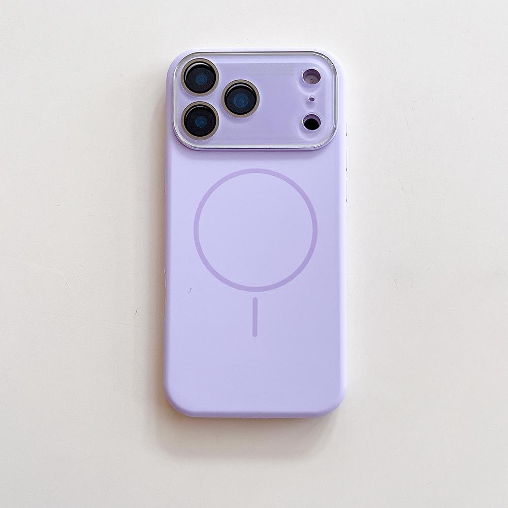 Advanced Liquid Silicone Phone Case for IPhone Air 17 16 15 14 Pro Max for Magsafe Magnetic Charging Glass Lens Protective Cover