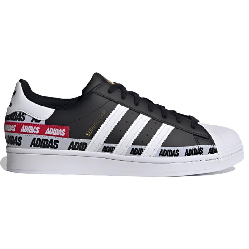 Adidas Superstar 'Wordmark Heel Stripe - Core Black' FX5559