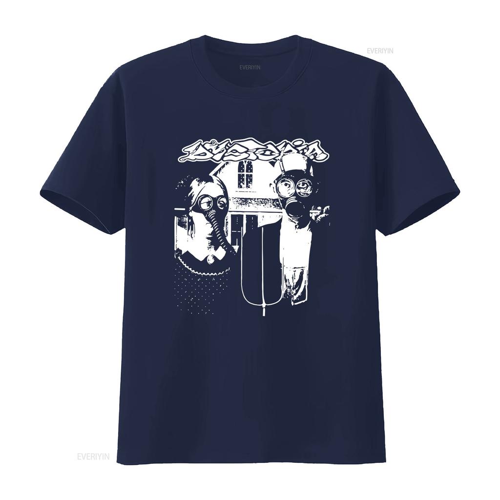 Dystopia Crust Punk Band American Gothic T Shirt Vintage Heavy Metal Hardcore Vintage Washed Slightly Unisex Fashion Casual