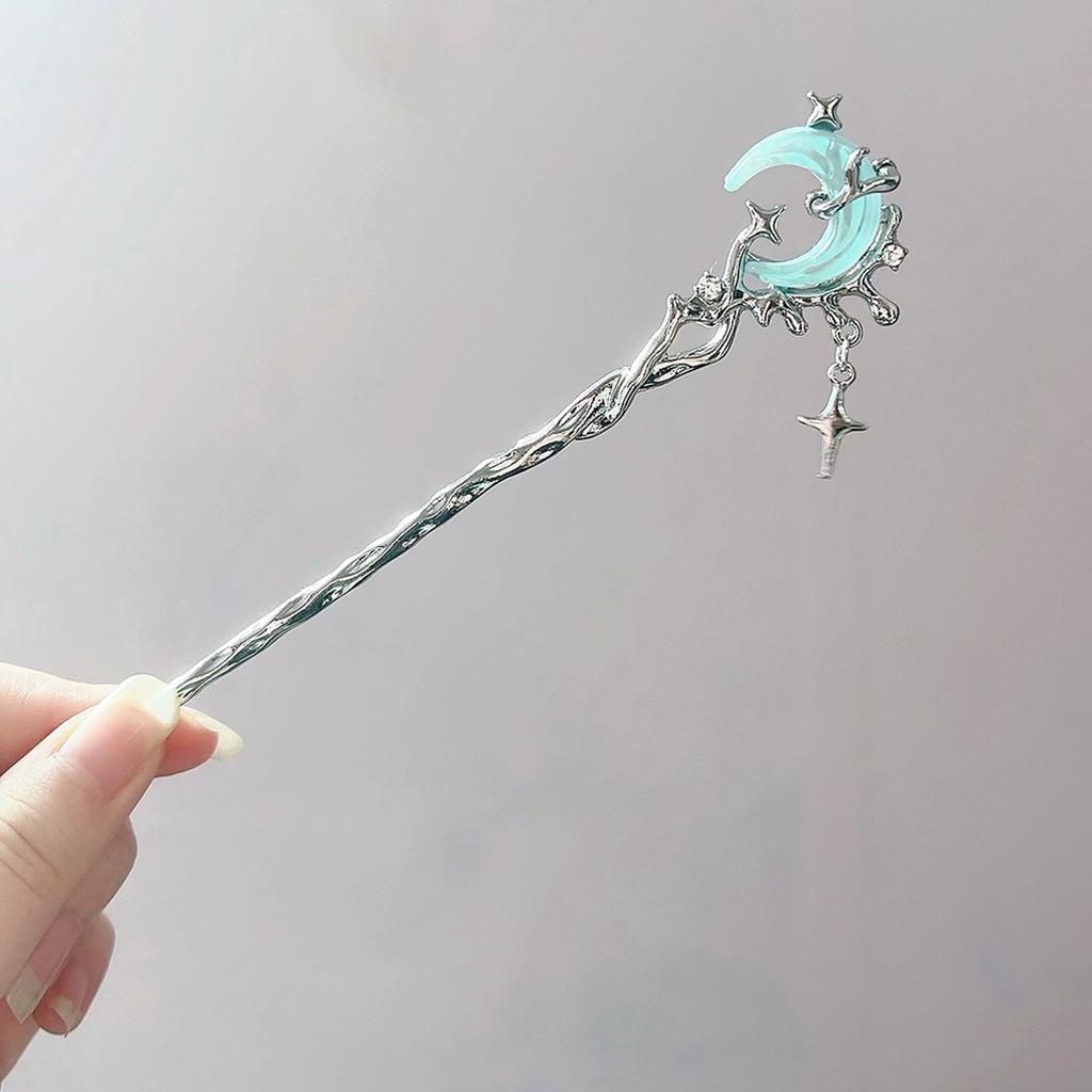 Pink Flower Butterfly Hair Pin Pearls Hair Sticks Forks Gold Color Alloy Headpiece Women Girls Hanfu Dress Chinese Hair Jewelry