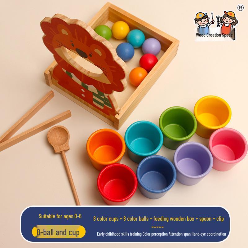 

Montessori Color Recognition & Classification Toys for Toddlers Ages 1-2: Hands-on Feeding Game