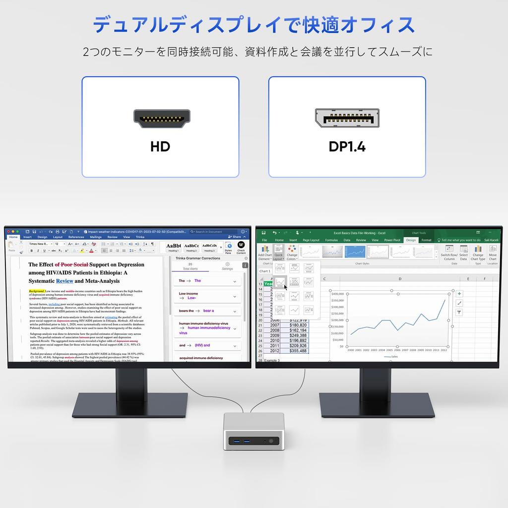 UOWAMOU Mini a small form factor computer with a Pentium Gold 6500Y 16GB of a 256GB silver and Windows 11 Features include an standard RJ45 wired LAN