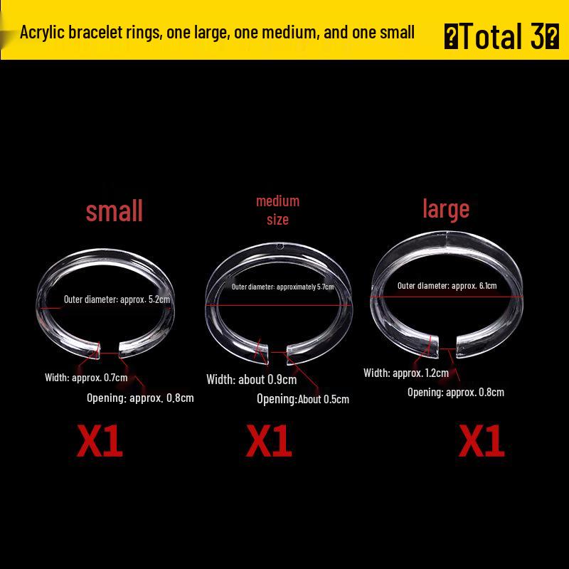 Подставка для демонстрации кристальных браслетов Вэньвань: Акриловая подставка для колец и поднос для хранения