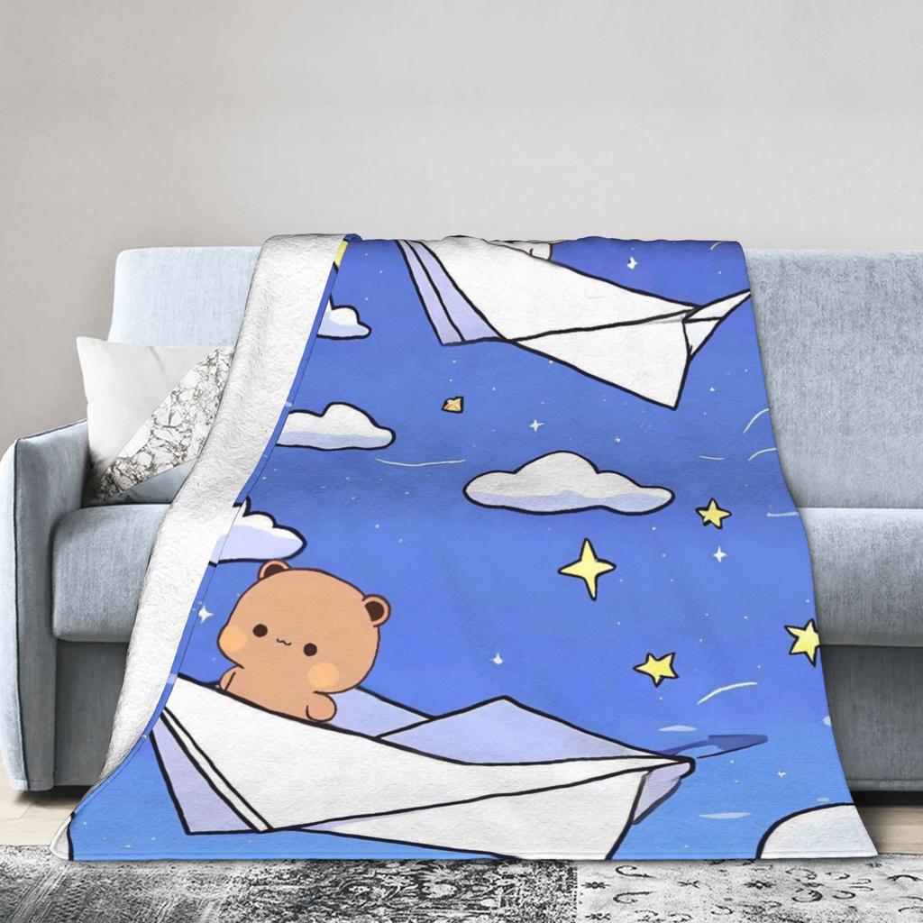Cute Bubu & Dudu Blankets Super Warm Funny Plush Throw Blanket For Kids Adult Living Room Flannel Bedspread Bed Cover