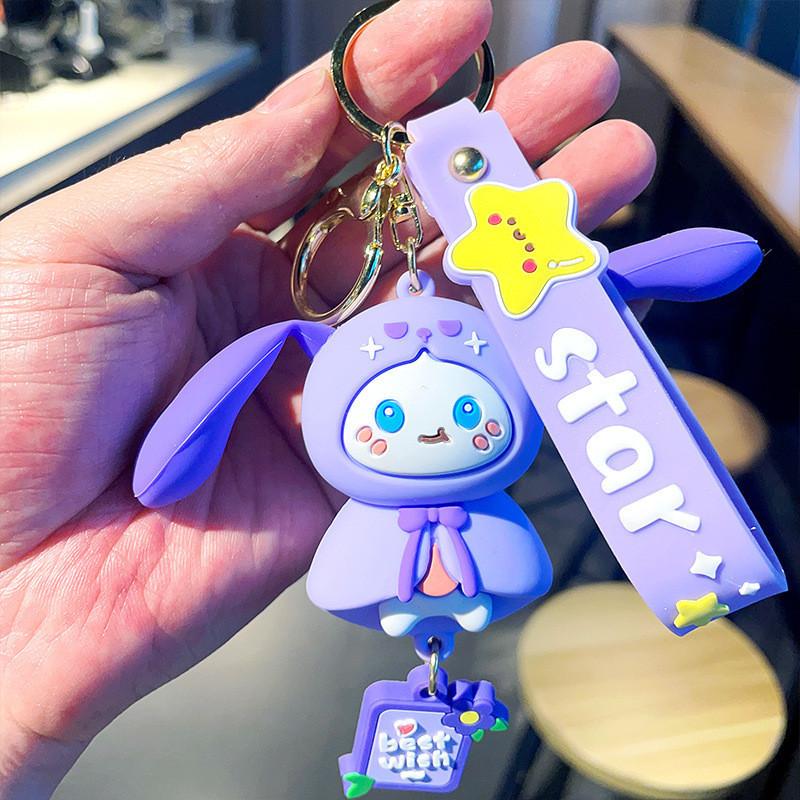 

Rabbit Cute Squishy Keychain Silicone Key Accessory Perfect For Birthdays Holidays And TagPurple