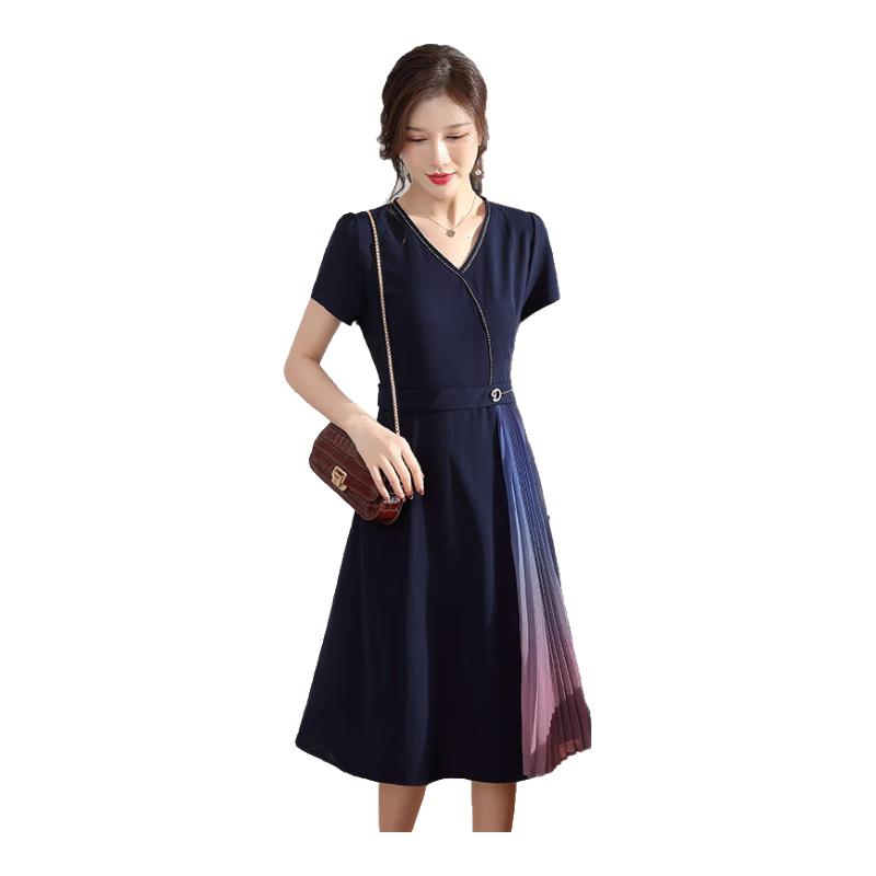 XUEXI Women s Elegant Chiffon Summer Dress 3XL