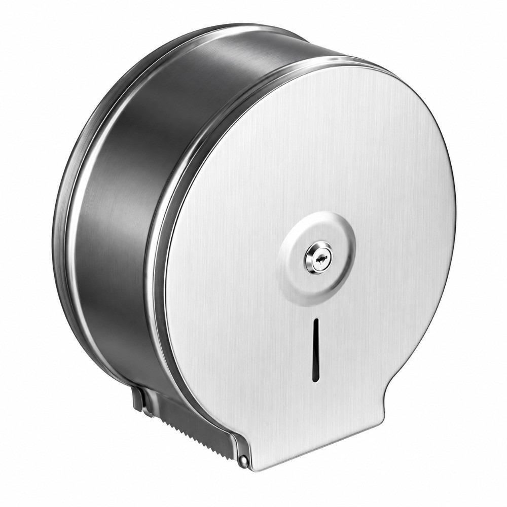 Brushed Finish Toilet Paper Dispenser 9 Inch Roll Jumbo Roll Dispenser  For Commercial Use