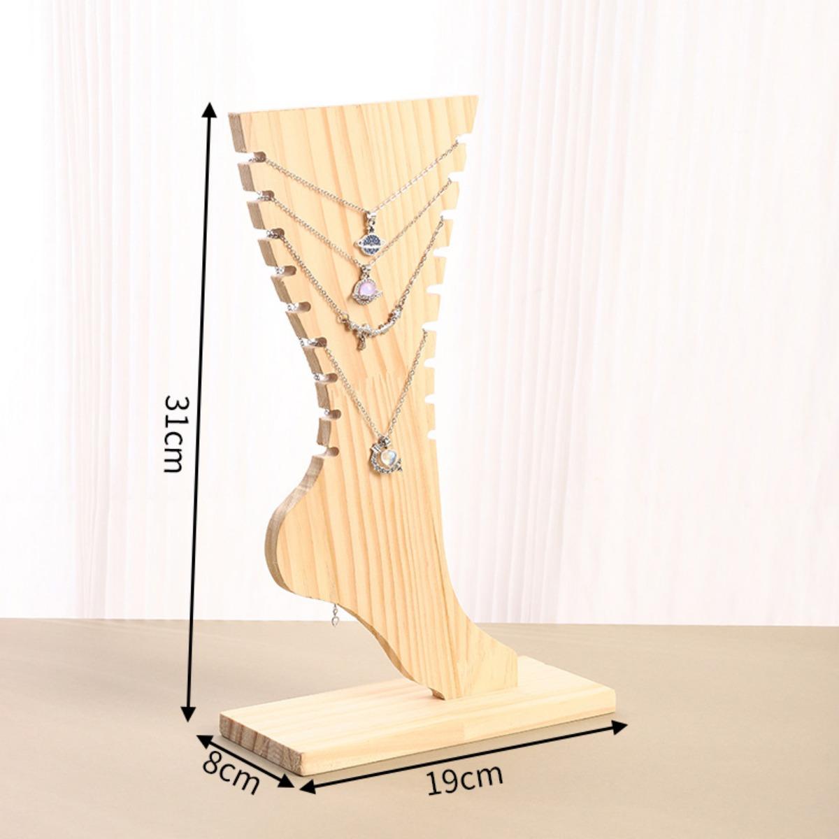 

Подставка для демонстрации браслетов на ногу, деревянный съемный держатель для ювелирных изделий, деревянная подставка для демонстрации ювелирных изделий, стойка для демонстрации браслетов на ногу, ожерелий естественный