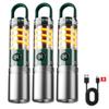 Powerful LED Flashlight USB Rechargeable Portable Camping Lantern with Built-in Battery 5 Mode Lighting Outdoor Emergency Torch