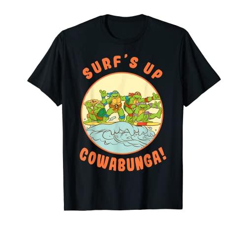 Teenage Mutant Ninja Turtles Surf s Up Circle Poster T-Shirt
