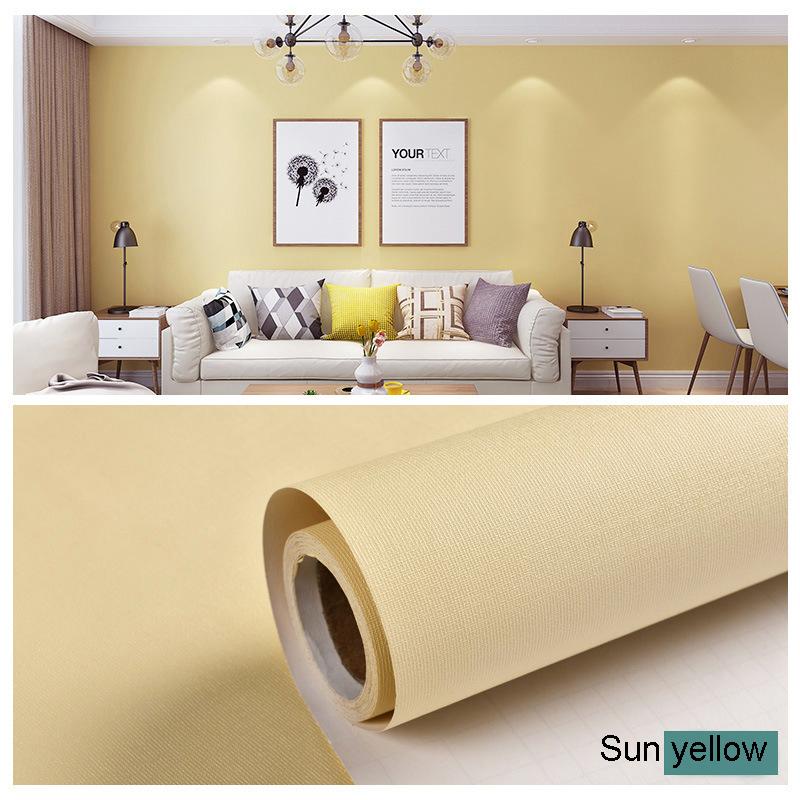 Solid Color Self-Adhesive Wall Decoration Sticker - Waterproof & Moisture-Proof, Instant Adhesive Sticker for Bedroom