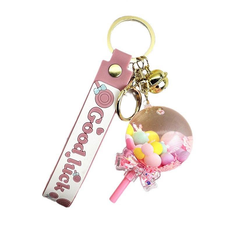 Ölgefüllter Quicksand Lutscher Schlüsselanhänger Anhänger – Süßes & Exquisites Geschenk für Frauen, Kinder-Tasche oder Autoschlüssel